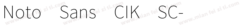 Noto Sans CIK SC字体转换